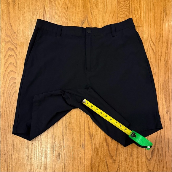 Banana Republic Men's Flat Front black cotton blend shorts size 38 - Picture 5 of 9